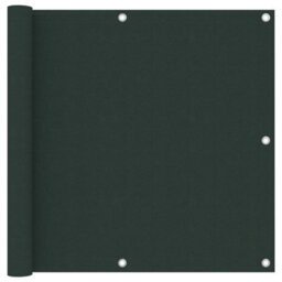 Berkfield Balcony Screen Dark Green 90X600 Cm Oxford Fabric - thumbnail 1