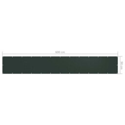 Berkfield Balcony Screen Dark Green 90X600 Cm Oxford Fabric - thumbnail 5