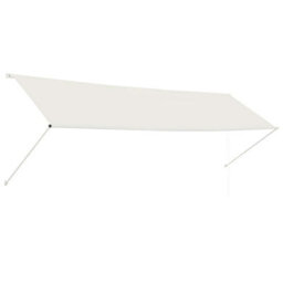 Walplus Retractable Awning Garden Sun Shade Canopy Gazebo For Back Door, Porch, Patio 400X150 Cm Cream - thumbnail 2