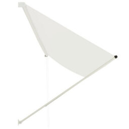 Walplus Retractable Awning Garden Sun Shade Canopy Gazebo For Back Door, Porch, Patio 400X150 Cm Cream - thumbnail 3