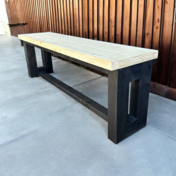 Buttercup Farm Garden Patio Bench - Pressure Treated Wood - L150 X W40 X H45 Cm - thumbnail 2