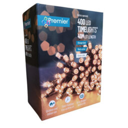 Samuel Alexander 400 Led 40M Premier Christmas Indoor Outdoor Multi Function Battery Operated String Lights With Timer In Vintage Gold - thumbnail 7