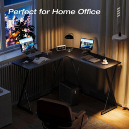 L Shaped Gaming Desk,  Corner Computer Desk - thumbnail 4