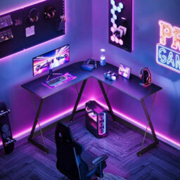 L Shaped Gaming Desk,  Corner Computer Desk - thumbnail 5