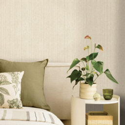 Holden Décor Kilim Cream Metallic Stripe Pvc-Free Textured Wallpaper - thumbnail 3