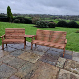 Churnet Valley Garden Furniture Ltd Valley 5 Seat Set 1X2B 1X3B Angled Tray - thumbnail 1