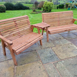 Churnet Valley Garden Furniture Ltd Valley 5 Seat Set 1X2B 1X3B Angled Tray - thumbnail 5