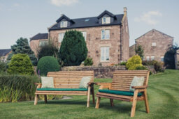 Churnet Valley Garden Furniture Ltd Valley 5 Seat Set 1X2B 1X3B Angled Tray - thumbnail 6