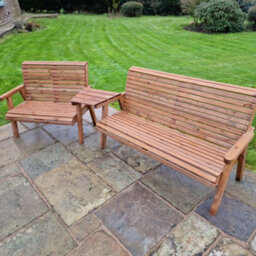 Churnet Valley Garden Furniture Ltd Valley 5 Seat Set 1X2B 1X3B Angled Tray - thumbnail 4