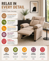 Groundlevel Electric Modern Recliner Chair - thumbnail 2