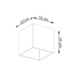 Sollux Lighting Quad Steel Gold 1 Lights Minimalistic Wall Light - thumbnail 5