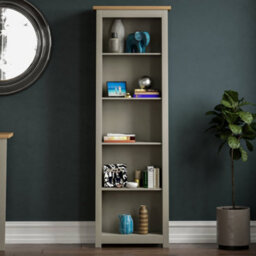 Lassic Vida Designs Arlington Grey 5 Tier Bookcase Freestanding Shelving Unit (H)1750mm (W)600mm (D)240mm - thumbnail 3
