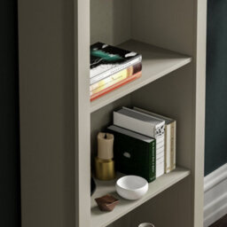 Lassic Vida Designs Arlington Grey 5 Tier Bookcase Freestanding Shelving Unit (H)1750mm (W)600mm (D)240mm - thumbnail 4