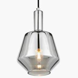 Pacific Lifestyle Jake Shiny Smoked Glass Pendant - thumbnail 5
