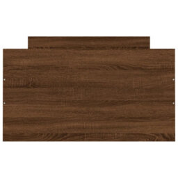 Berkfield Bed Frame With Headboard And Footboard Brown Oak 90X200 Cm - thumbnail 6