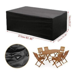 Waterproof Garden Furniture Protection Tarpaulin 210D Oxford 213X132X74Cm Garden Patio Set Protection Cover - thumbnail 2