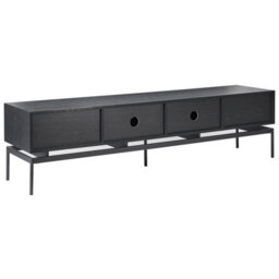 Wyld And Coco Loftcraft Tv Stand, Light Brown Mdf With Powder-Coated Metal Legs, 2 Doors 4 Drawers, W180 X D35 X H46Cm - thumbnail 8