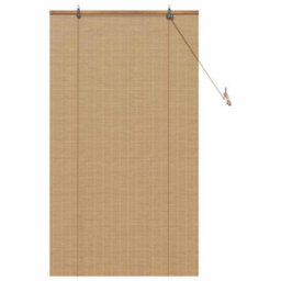 Walplus Window Blinds & Shades With Curtains Manual Light Brown Bamboo - thumbnail 2