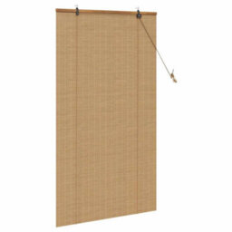 Walplus Window Blinds & Shades With Curtains Manual Light Brown Bamboo - thumbnail 4