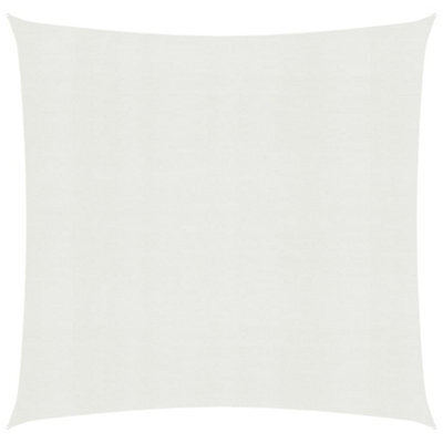 Berkfield Sunshade Sail 160 G/m2 White 5X5 M Hdpe - image 1