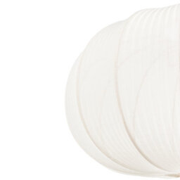 Beliani Pendant Light White Nylon Shade Black Fittings, 360mm Diameter, 750mm Drop, Adjustable Height - thumbnail 5