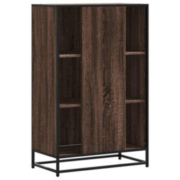 Berkfield Highboard Brown Oak 68X35X106.5 Cm Engineered Wood And Metal - thumbnail 6