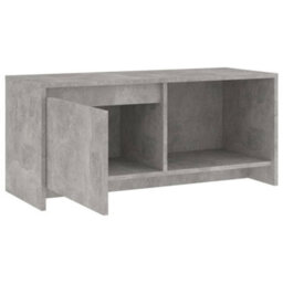 Berkfield Tv Cabinet Concrete Grey 90X35X40 Cm Engineered Wood - thumbnail 7