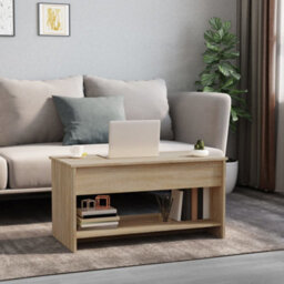 809650 Vidaxl Coffee Table Sonoma Oak 102X50X52,5 Cm Engineered Wood - thumbnail 3