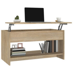809650 Vidaxl Coffee Table Sonoma Oak 102X50X52,5 Cm Engineered Wood - thumbnail 4