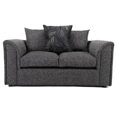 Furnishings For Less UK Byron Dundee Chenille Fabric 2 Seater Sofa  Grey - image 1