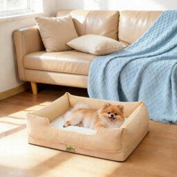 Bingopaw 77X63X18Cm Dog Bed Orthopedic Waterproof Nesting Bed Removable Cover Pet Crate Beds, Beige - thumbnail 8