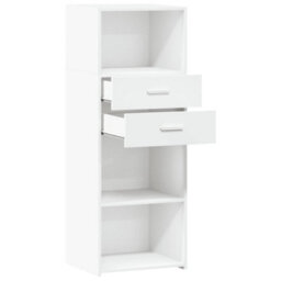 Berkfield Highboard White 45X42.5X124 Cm Engineered Wood - thumbnail 7