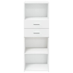 Berkfield Highboard White 45X42.5X124 Cm Engineered Wood - thumbnail 4