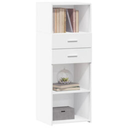 Berkfield Highboard White 45X42.5X124 Cm Engineered Wood - thumbnail 3