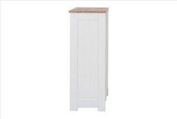 Timber Art Design Bathroom Freestanding Cabinet White With Oak Top - thumbnail 5
