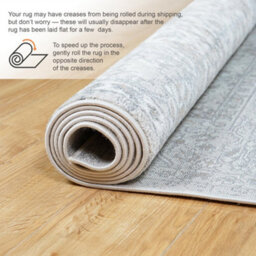 Homeart Traditional Area Rug , Super Soft & Sustainable Woven Neutral Carpet Durable Indoor Rug Medium Beige 80X150 - thumbnail 6