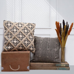 Four Candle Classic Cushion Cover Jaggered Pink 40X40Cm - thumbnail 2