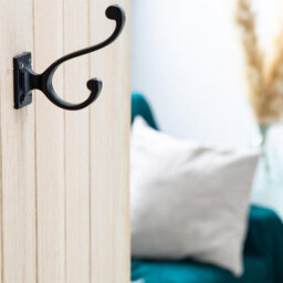 Hammer and Tongs Hammer & Tongs Square Back Hat & Coat Hook - W35mm X H80mm - Black - thumbnail 5