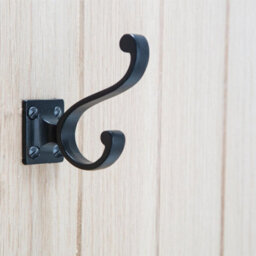 Hammer and Tongs Hammer & Tongs Square Back Hat & Coat Hook - W35mm X H80mm - Black - thumbnail 6