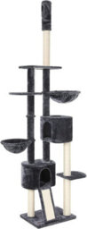 Feandrea Floor-To-Ceiling Cat Tree, 2.4-2.6 M, Cat Tower, Smoky Grey - thumbnail 2