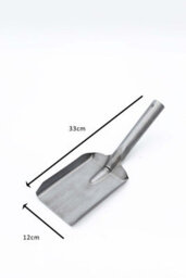 3 Piece Silver Fireside Set With Coal Bucket, Matchstick Canister And Shovel - thumbnail 7