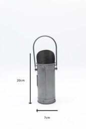 3 Piece Silver Fireside Set With Coal Bucket, Matchstick Canister And Shovel - thumbnail 8