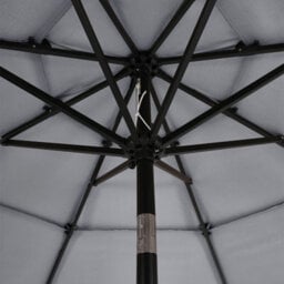 Breeins Light Grey Garden 3-Tier Umbrella Outdoor Patio Umbrellas Parasol For Beach Backyard And Pool With Stand - thumbnail 4