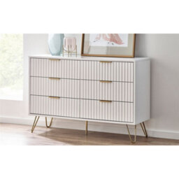Ashfield Matte White Chest Of Drawers (6 Drawers) - thumbnail 1
