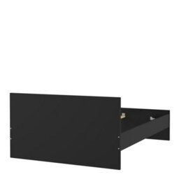 Furniture To Go Naia Double Bed 4Ft6 (140 X 190) In Black Matt (W) 146 X  (H) 80 X (D) 196.6Cm - thumbnail 7