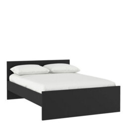 Furniture To Go Naia Double Bed 4Ft6 (140 X 190) In Black Matt (W) 146 X  (H) 80 X (D) 196.6Cm - thumbnail 2
