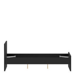 Furniture To Go Naia Double Bed 4Ft6 (140 X 190) In Black Matt (W) 146 X  (H) 80 X (D) 196.6Cm - thumbnail 8