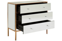 Orsina Stylish 3 Drawer Chest, Functional Design Sturdy Chest For Hallway, Tall 3 Drawer Chest For Livingroom - thumbnail 5