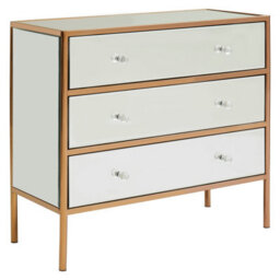 Orsina Stylish 3 Drawer Chest, Functional Design Sturdy Chest For Hallway, Tall 3 Drawer Chest For Livingroom - thumbnail 2