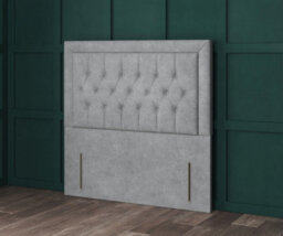 Comfy Deluxe Orange Naples 4Ft Small Double  Miami Matching Fabric Buttons  54Inch Floorstanding Headboard